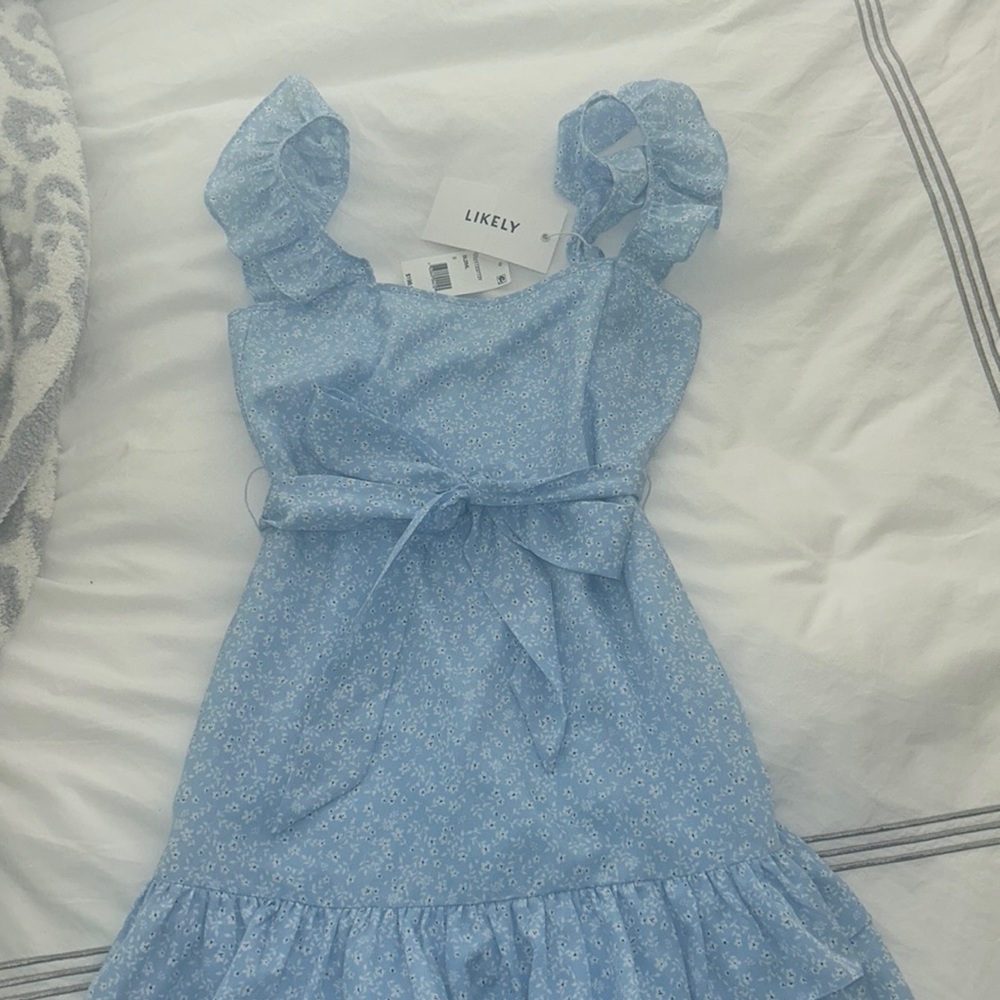 LIKELY blue dress